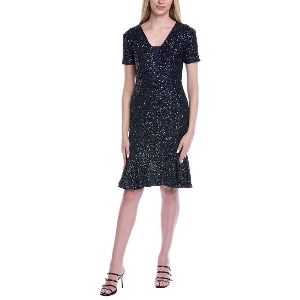 Shani Womens Focus By  Velvet Sequin Mini Dress
